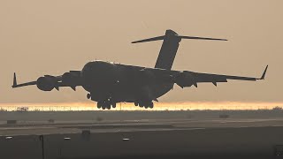 (4K) Heavy Arrivals during SMOKE [Bad Visibility landings] | Plane Spotting at Vancouver YVR