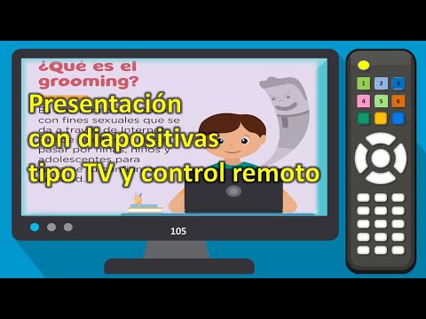 Presentaciones con diapositivas tipo Televisión y control remoto