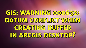 GIS: WARNING 000632: datum conflict when creating buffer in ArcGIS Desktop?