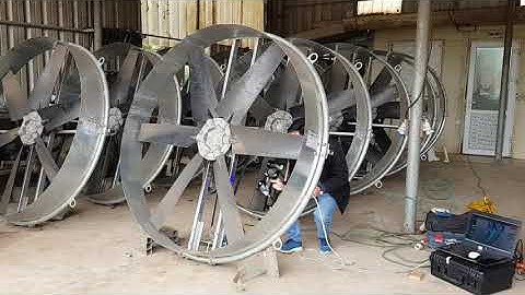 [3DMASTER] scan 3d kiểm tra biến dạng 10 bộ cánh quạt gió cỡ lớn tại Nghệ An,