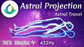 432 Hz | ASTRAL PROJECTION Meditation Music ◑ Binaural Beats