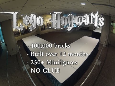 Lego Hogwarts Time Lapse Set Up på Emerald City Comic Con 2013