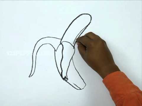 How to Draw a Banana - YouTube