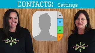 iPhone / iPad Contacts - Settings screenshot 1