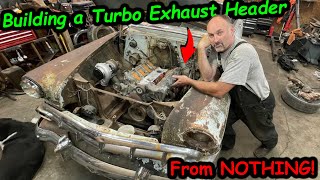 Building a custom exhaust manifold for our Turbo LS 1954 Chevy