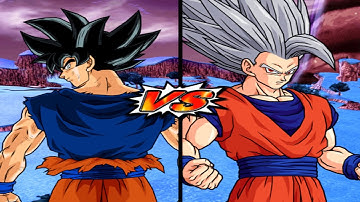 【DUAL TAS】Goku Ultra Instinct -Sign- VS Gohan Beast | DBZ: Budokai Tenkaichi 4 BETA 13 REV 5