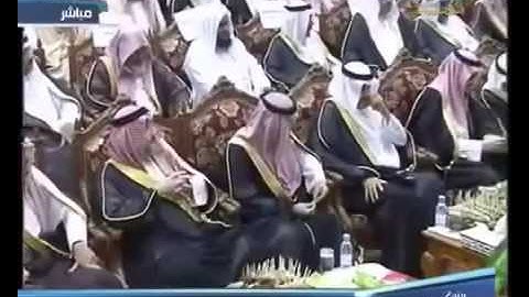 الشيخ محمد أيوب رحمه الله يقرأ التلاوه الحجازيه أمام الملك سلمان