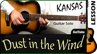 How to play DUST IN THE WIND 🎻 [Solo] - Kansas / Guitar Lesson 🎸 / GuiTabs #171 B