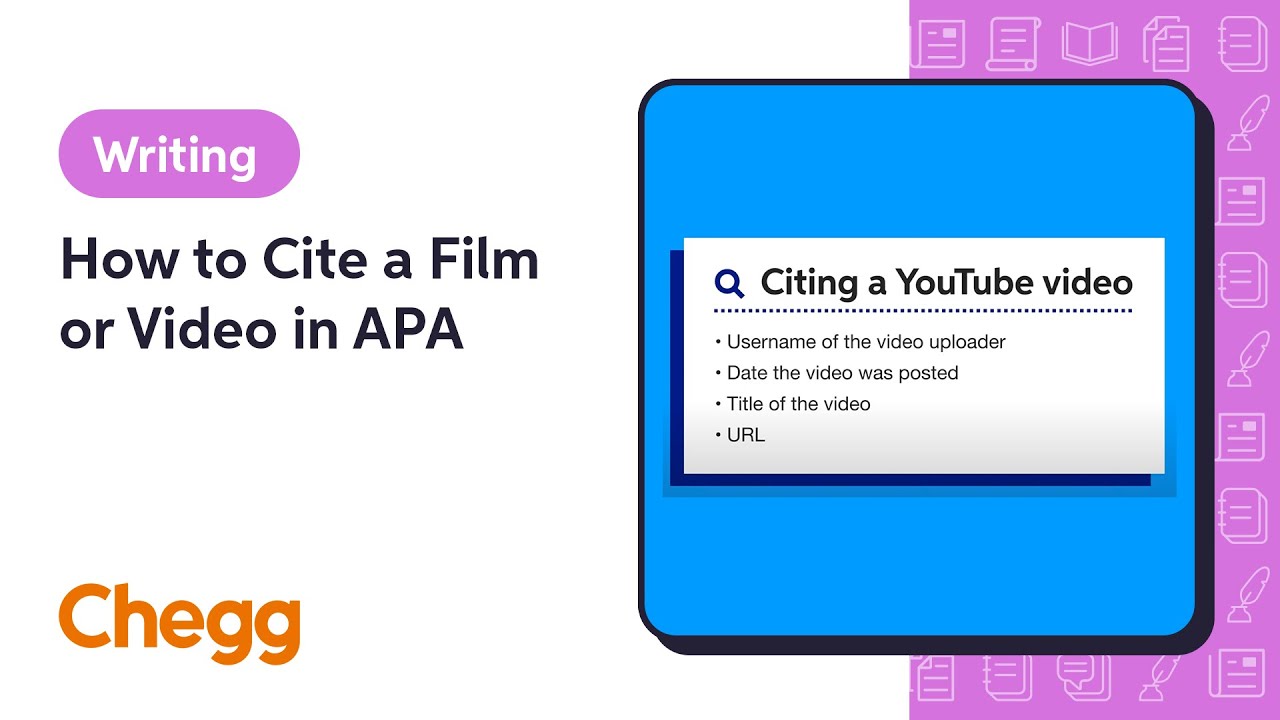 How to cite a video in APA | EasyBib - YouTube