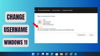 How to Change Account Username in Windows 11 - Full Guide
