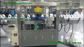 Automatic OPP hot melt glue labeling machines manufacturer for 5L milk container rotary labeler