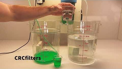 Color remediation demo by CRCfilters.com with Fibredyne carbon technology