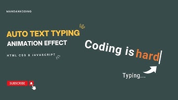 Auto Text Typing Animation Effect Using HTML CSS & JavaScript