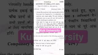 b.a 4th sem nep (history question paper kuk University)#shorts#education #viral