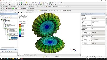 Explicit Dynamics Analysis on 45 Degree Bevel Gear in Ansys Workbench