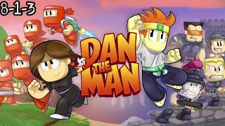 Dan the Man - Complete Walkthrough - stage 8 level 1 of 3 - all hidden areas - (no damage)