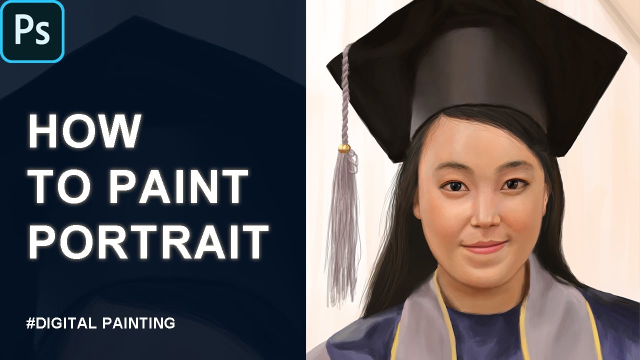 How to Paint Portrait - Digital Painting - YouTube