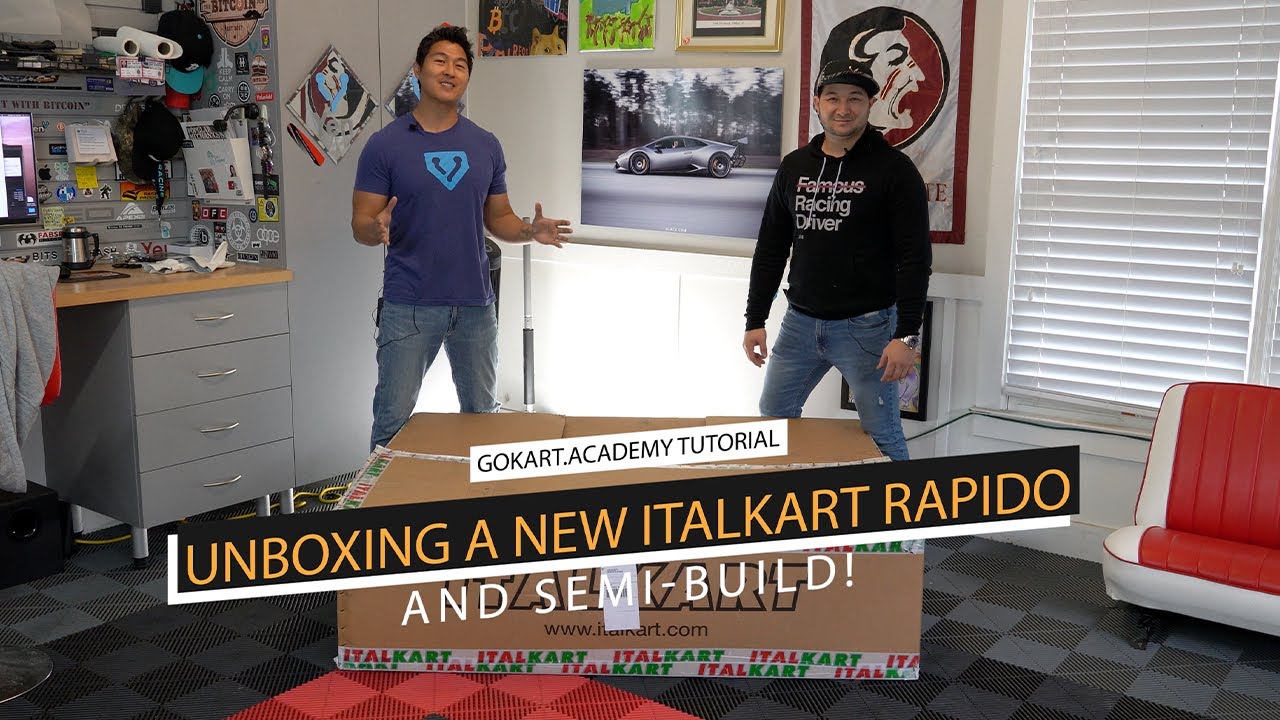 Unboxing and Building a 2020 ITALKART RAPIDO V1 KF/KZ Go Kart! - Walkthrough and Build Guide!