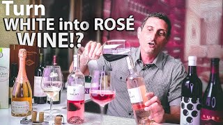 Сделать розе из белого вина!?