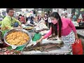 Market show, Buy fish and fish eggs to make yummy Tom yum soup / Fish tom yum soup cooking