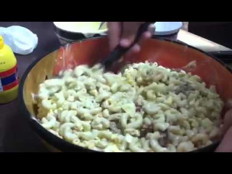 Awesome turkey and bacon Macaroni salad