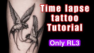 Time lapse tattoo tutorial – Done Only with RL3 Needle screenshot 4