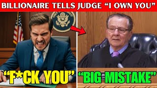 "Billionaire Tells Judge 'I Own You'... Instantly Regrets It" #courtroomdrama #judgecaprio #judge