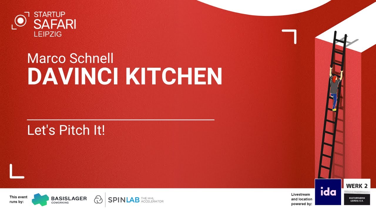 Update Startup SAFARI Leipzig 2020 - Day 1: Let's Pitch It! - Marco Schnell (CMO) von DaVinci Kitchen