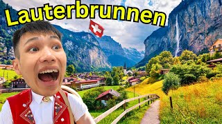 【瑞士 VLOG】瀑布小鎮｜前往海拔1,650公尺 “Mürren”｜喜歡大自然的可以來這裡 🇨🇭