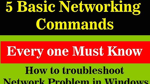 5 Basic Networking commands for everyone | How to Troubleshoot Network Problem