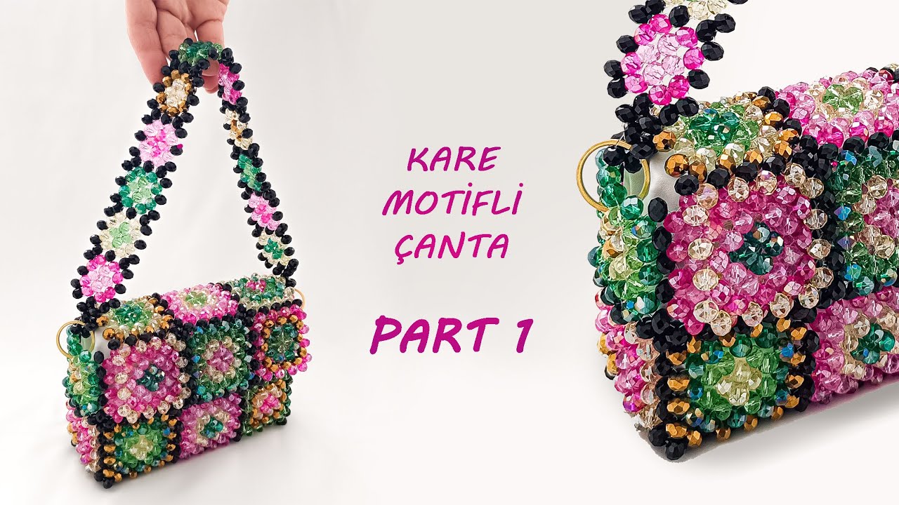 👜 Изготовление сумки с квадратным узором Часть 1 💖💯 #сумка #бусины #подарок #ручнаяработа #узор