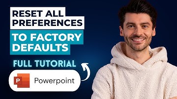 How to Reset All PowerPoint Preferences to Factory Defaults in PowerPoint [2025 Guide]