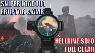 Helldivers 2 - Erupter & Anti-Materiel Rifle vs Automatons - Helldive Solo Full Clear