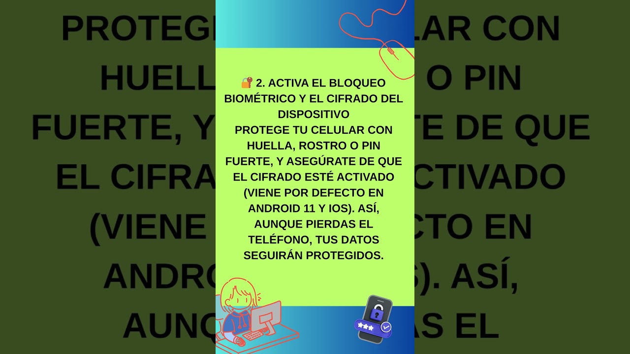 5 Tips para proteger tu telefono de ataques ciberneticos #soporte #ciberseguridad #tecnologia
