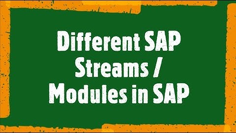 SAP Beginner Tutorial 3: Different Streams in SAP #sapmodules #saptechnical #sapfunctional #sap