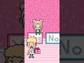 Toca boca  yes or no shorts games tocaboca tocalifeworld