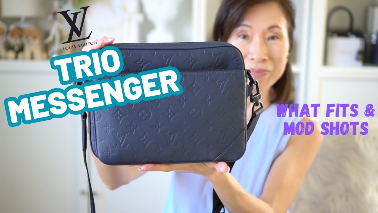 Louis Vuitton Trio Messenger | What Fits? + Mod Shots - YouTube Louis Vuitton Trio Messenger | What Fits? + Mod Shots - YouTube