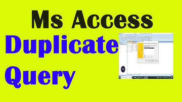How To Find Duplicate Query in MS-Access I Modern Mind I ms access tutorial