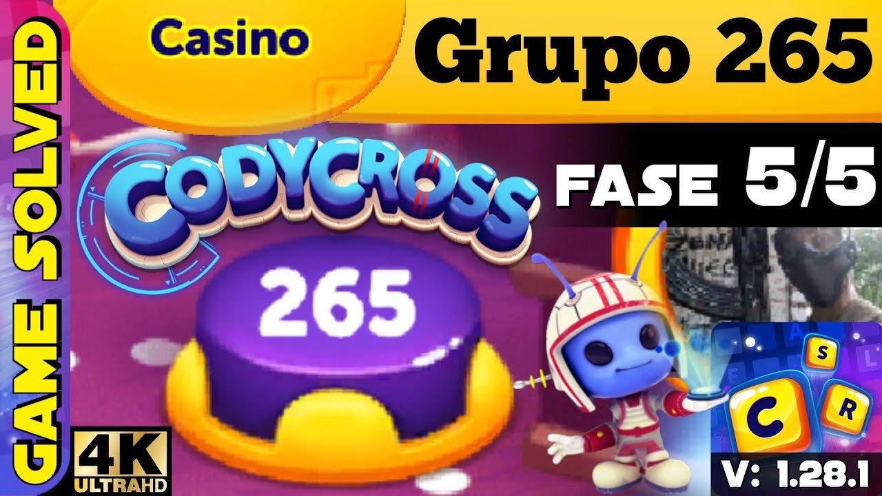 Codycross Crucigramas Casino Grupo 265 Fase 5 5 Youtube