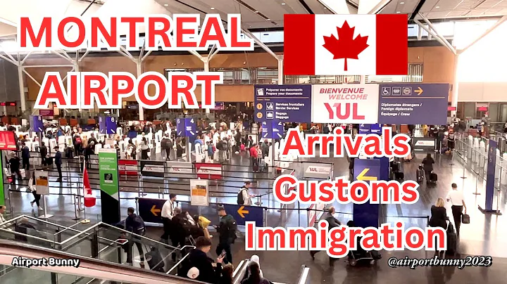 [4K] Montreal Airport YUL Walking Tour || Arrivals, Customs & Immigration