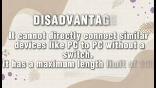 explanation of 2 types of LAN cables, straight-through cable and cross-over cable 