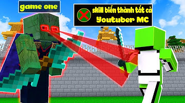 ONE VÀ NOOB YETI CHẾ TẠO BỘ GIÁP SIÊU ANH HÙNG MANHUNTER CÓ SKILL BIẾN THÀNH YOUTUBER NỔI TIẾNG MC