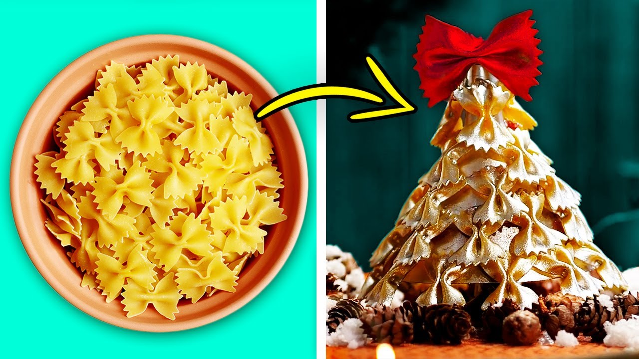 23 Spettacolari Decorazioni Per Natale Con La Pasta Youtube