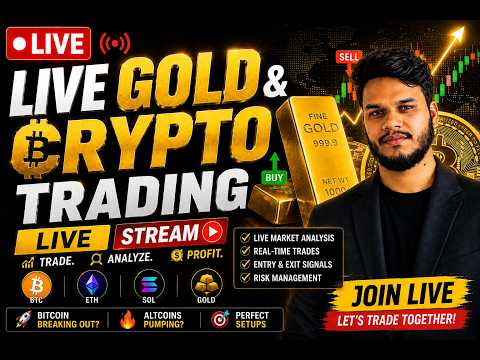 Thumbnail for LIVE  Gold Trading Now 🔴 | BTC Price Analysis & Crypto Trading 2026 📈🔥 #livetrading #bitcoinlive