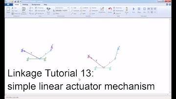 Linkage Tutorial 13| simple linear actuator mechanism | mô phỏng cơ chế máy | vui ven toan