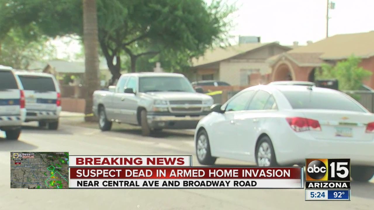Suspect dead in armed home invasion - YouTube