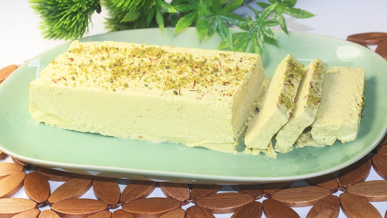 How to make Homemade best Kesar Badam Pista Kulfi I Pistachio Malai Cut