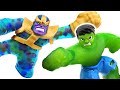 Marvel Heroes of Goo Jit Zu Hulk VS Thanos! Squishy, Stretchy, Gooey Heroes! | DuDuPopTOY