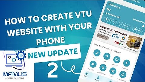 (02) YADDA AKE HADA VTU WEBSITE DA WAYAR KA TA HANNU