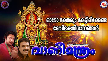 വാണീമന്ത്രം | ദേവിഭക്തിഗാനങ്ങൾ | Hindu Devotional Songs Malayalam | Devi Devotional Songs |